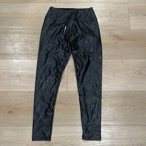 Fashion Nova Black Leather Leggings